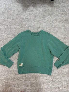 Tracksmith Green Crewneck Sweatshirt Pullover small